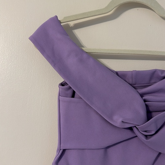 NBD X Naven Jane Off-The-Shoulder Purple Mini Dress - Picture 4 of 10